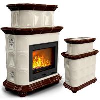 КимрПечь Прованс центральный двухъярусный Шоколад (топка: Ладья-700) (топка: Ладья-700)