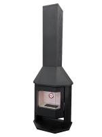 Камин Экокамин Мюнхен пристенный ГИГАНТ черный PKN194