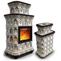 КимрПечь Истра центральный двухъярусный Муха (комплектация: Облицовка для топки МЛ 700)