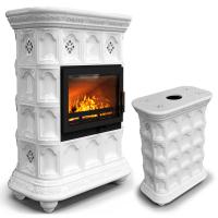 КимрПечь Истра центральный Белый (комплектация: Ладья-600)