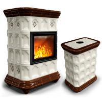 КимрПечь Истра центральный Шоколад (комплектация: Облицовка для топки МЛ 700)