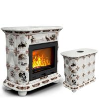 КимрПечь Прованс центральный Зима в лесу (топка: Ладья-700) (топка: Ладья-700)