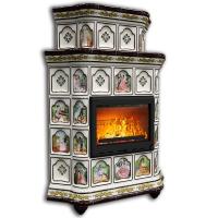 КимрПечь Истра угловой двухъярусный Усадьба (комплектация: Астов-МЛ700)