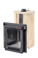 Печь для бани Ферингер Ламель Оптима "Окаменевшее дерево" перенесенный рисунок до 28 м³ (серия ПФ)