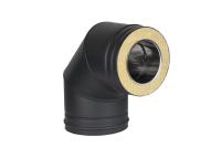 КПД ЧЕРНЫЙ Отвод сэндвич 90* ф200х280