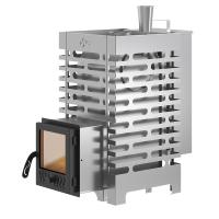 Печь для бани Везувий ASTON (АСТОН) 16 INOX"АКВА" стекло