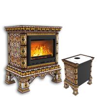 КимрПечь Изразцовая печь Кострома пристенный Октябрь (топка: Ладья-700) (топка: Ладья-700)