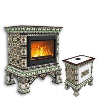 КимрПечь Изразцовая печь Кострома центральный Ноябрь (топка: Ладья-600) (топка: Ладья-600)