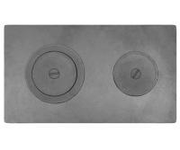 Плита чугунная Рубцовск П2-3А двухконфорочная 710*410