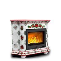 КимрПечь Прованс угловой Маки. Камин   (топка: Ладья-600)