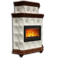 КимрПечь Истра угловой двухъярусный Шоколад (комплектация: Облицовка для топок Ладья-600, Antek)