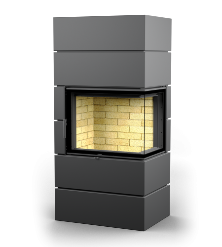 Печь-камин АСТОВ ASTOV ФЕРРО П2С 700 Правая (R)