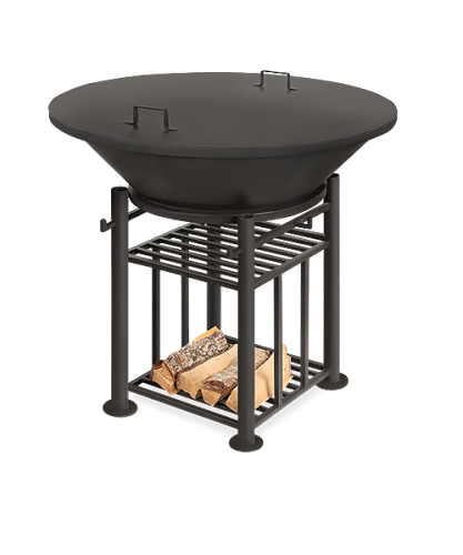 Везувий Фантастик Гриль (Fantastic Grill) Ø 1000 (чаша+подставка+плита+решетка чугунная"СТЕЙК" Ø 450мм+крышка)