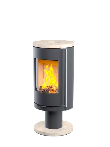 Печь-камин Астов R1.0 N (круглая задняя стенка)