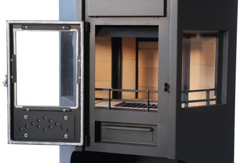 Печь-камин НМК стальная "Сибирь" 15 кВт