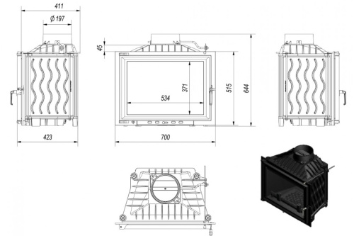 Топка Kratki Эрик (Eryk) 700