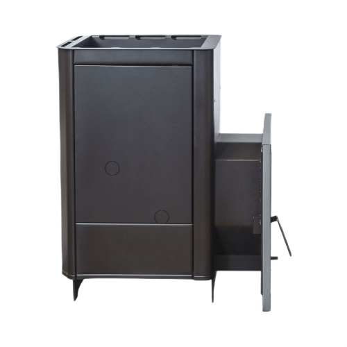 Печь для бани Варвара Паленица с навесным баком стекло