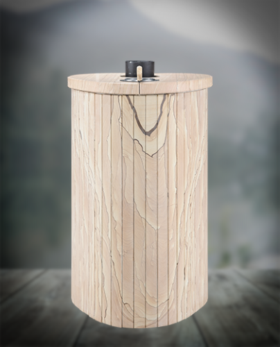 Печь для бани Ферингер Ламель Макси "Окаменевшее дерево" перенесенный рисунок до 38 м³ (серия ПФ)