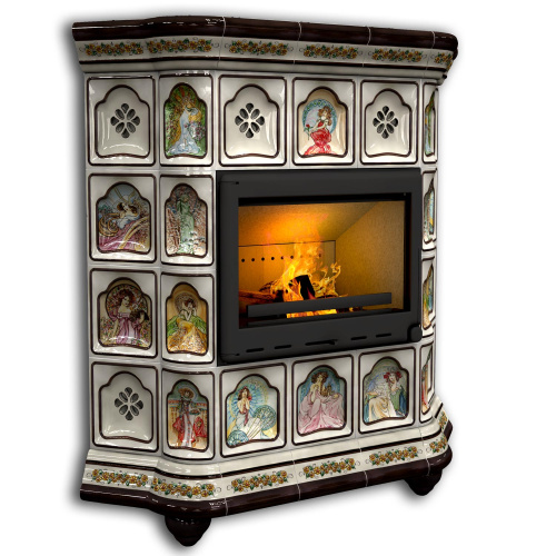 КимрПечь Истра угловой Муха (комплектация: Облицовка для топки МЛ 700)