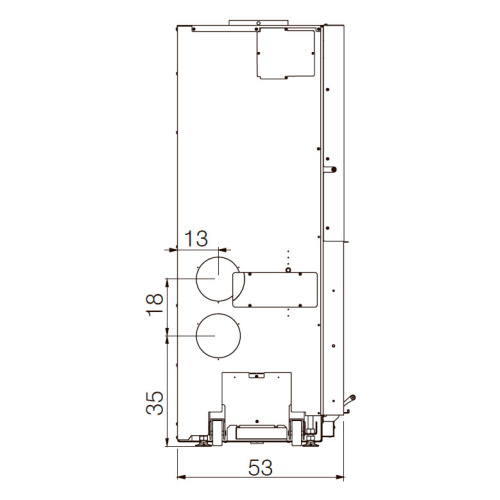 Топка Edilkamin WINDO 90 N NERO (футеровка черного цвета)