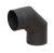 Отвод КПД ЧЁРНЫЙ 90° 