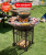 Везувий Фантастик Гриль (Fantastic Grill) Ø 1000 (чаша+подставка+плита+решетка чугунная"СТЕЙК" Ø 450мм+крышка)