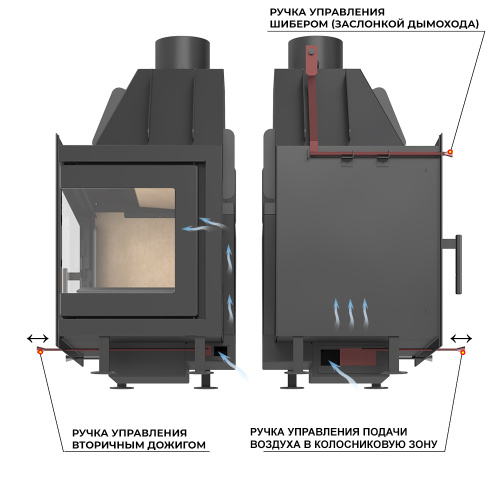 Камин ASTON 700 R «VYBORG» Н-1280