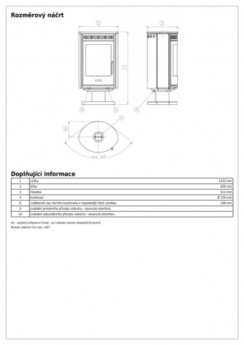 Печь-камин ABX Arktis 8 (Арктис 8) поворотный Талькохлорит