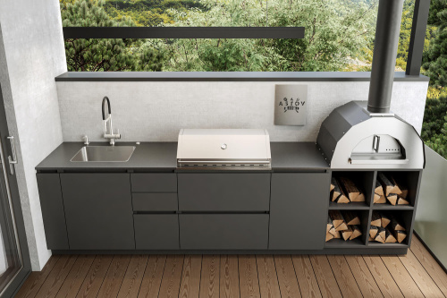 Кухня ASTOV BBQ № 4 (ширина 3300 мм)