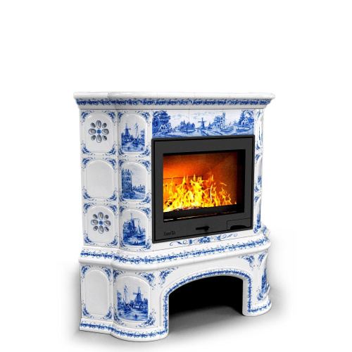 КимрПечь Прованс с дровником угловой Голландия (топка: Ладья-600)