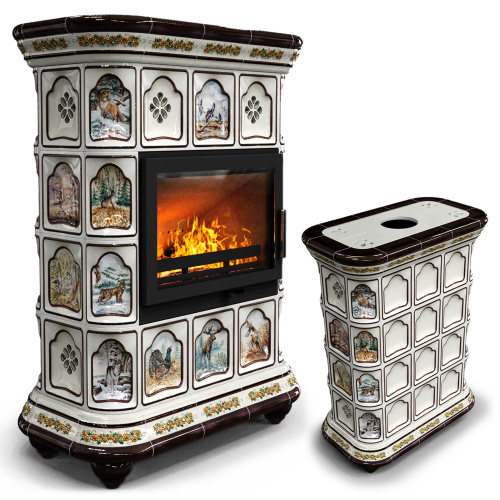 КимрПечь Истра центральный Звери (комплектация: Ладья-700)