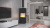 Печь-камин DEFRO HOME QUADROOM, 9,6 кВт, белая сталь