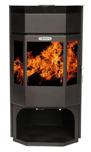 Печь-камин НМК стальная "Сибирь" 12 кВт