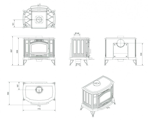 Печь Kratki Коза (Koza) K9 ЭКО (ECO)