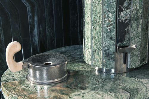 Печь для бани Ферингер Ламель Оптима "Жадеит наборный" до 28 м³ (серия ПФ)