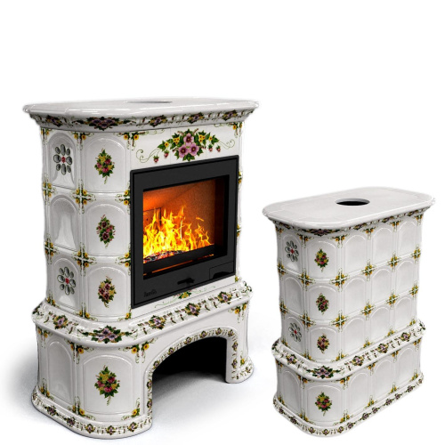 КимрПечь Прованс с дровником центральный Лето (топка: Ладья-700)