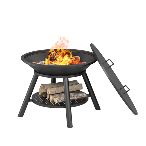 Чаша Везувий чугунная костровая Fantastic Ø 700 Престиж (чаша+подставка+крышка)