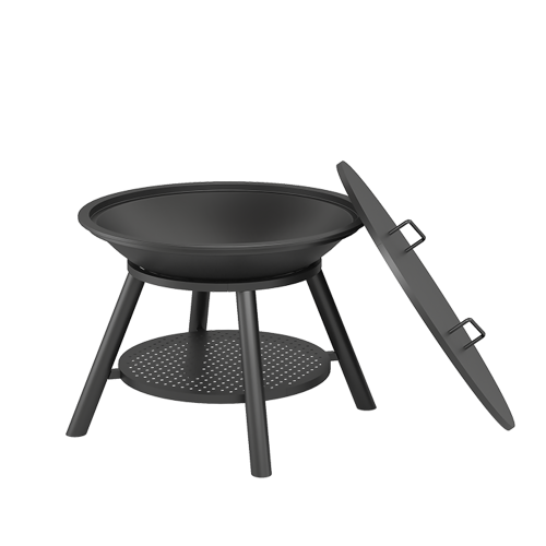 Чаша Везувий чугунная костровая Fantastic Ø 700 Престиж (чаша+подставка+крышка)
