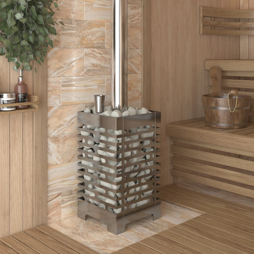 Печь для бани Везувий АСТОН (ASTON)   12 Нержавеющая сталь (Inox)  