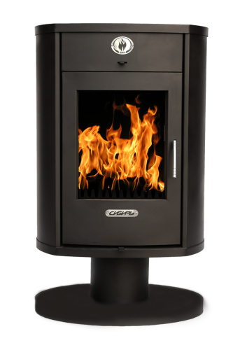 Печь-камин НМК стальная "Сибирь" 10 кВт