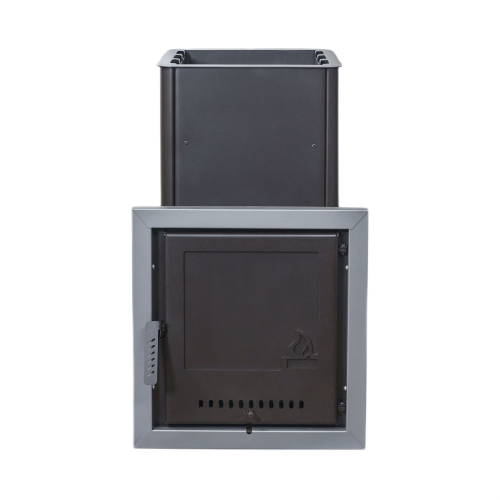 Печь для бани Варвара Паленица с навесным баком стекло