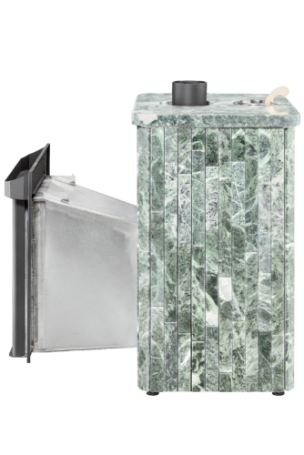 Печь для бани Ферингер Квадра Змеевик+Окаменевшее дерево до 25 м³ (серии ПФ)