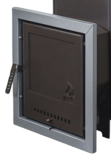 Печь для бани Варвара мини с навесным баком глухая дверка