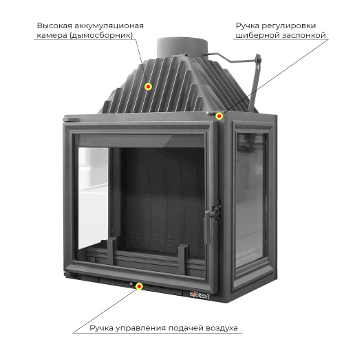 Каминная топка ЭВЕРЕСТ (EVEREST)   A16P