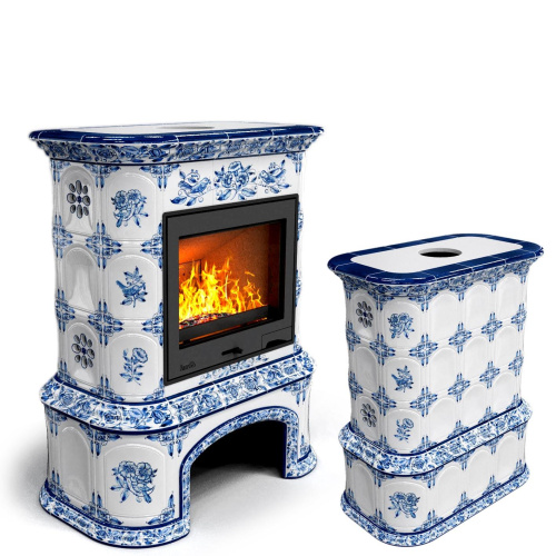 КимрПечь Прованс с дровником центральный Дельфт (топка: Ладья-700)