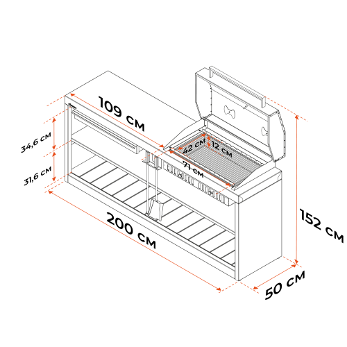 Cтол-гриль Gratar Expert ESG 2000
